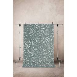 Jotex DALMA luvtæppe Green/white Grøn, Hvid 160x230cm