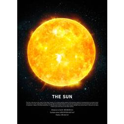 Malerifabrikken The Sun Black Plakat 50x70cm