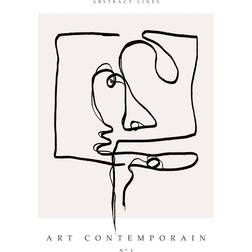 Malerifabrikken Art Contemporain 1 Beige Poster