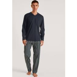 Calida Relax Imprint 1 Pyjamas - Navy Striped