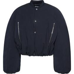 Jacquemus Cropped-Bomberjacke Le Bomber Croissant blau