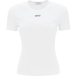 Off-White Off Print Ribbed T-shirt - White