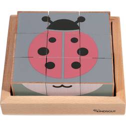 Kindsgut Jeu' de'eveil puzzle cube animaux Taille 12-18 mois Gris