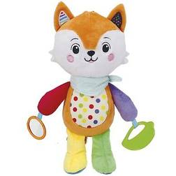 Clementoni 17792 happy fox toddler, plush, infant, activity 0 months, cuddly, an