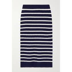 Polo Ralph Lauren Cable-knit wool midi skirt multicoloured