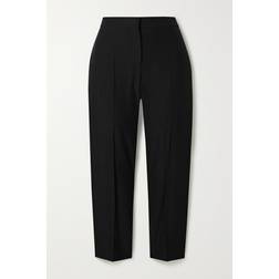 Alexander McQueen Cropped Woven Straight-leg Pants - Black