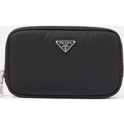 Prada Grand Portefeuille En Nylon, Femme, Noir - Noir