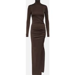 Dolce & Gabbana Long jersey Milano rib dress