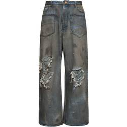 Balenciaga Distressed Jeans blau