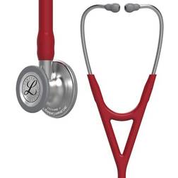 3M Littmann Cardiology IV Diagnostic Stethoscope, Standard-Finish Chestpiece, Burgundy Tube, Stainless Stem and Headset, 27 inch, 6184