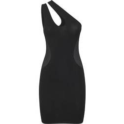 Stella McCartney Minikleid aus Mesh Schwarz