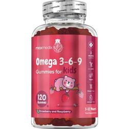Maxmedix Omega 3 6 9 Per Bambini - 120 Gommine Per Cuore Cervello E Occhi 120 pcs