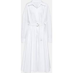 Norma Kamali Cotton shirt dress white