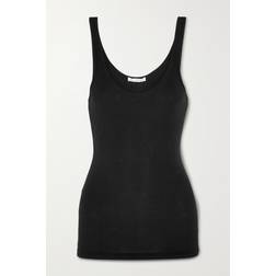 James Perse James Perse Daily Tanktop Aus Gerippter Supima -baumwolle Mit Stretch-anteil Schwarz