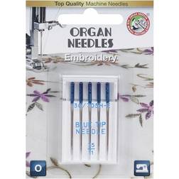 Organ Needles e Embroidery 75 blå spets/130/705H/5 nålar