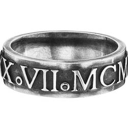 Caï Bague pour hommes 132270823-064 925 Argent Noir