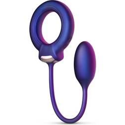 Hueman Cockring With Anal Ball Purple