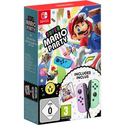 Super Mario Party + Purple & Pastel Green Joy-Con Bundle (Switch)