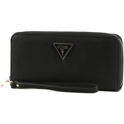 Guess Synthetic Leather Wallet - Black