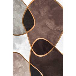 Malerifabrikken Velvet Shapes 3 Brown Plakat