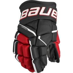 Bauer Hockeyhandskar Supreme Mach Jr Black/Red