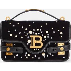 Balmain B-Buzz Velvet Constellation Shoulder Bag 24