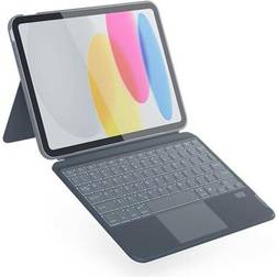 Epico iPad 10.2" Keyboard Flip Cover - English Layout - Gray