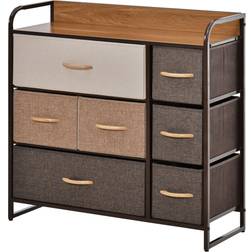 Homcom 3-Tier Multicoloured Chest of Drawer 80x78.5cm