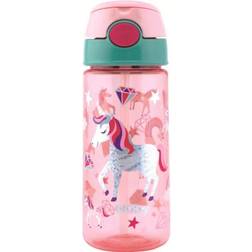 Nuby Soft Straw Push Drikkedunk Enhjørning 540 ml, Pink