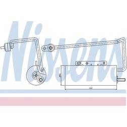 Nissens Dryer Receiver Drier AC air conditioning 95410