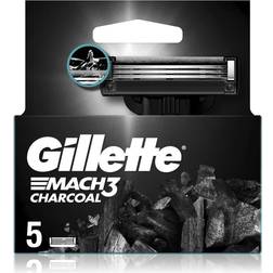 Gillette Mach3 Charcoal Replacement Blades 5-pack