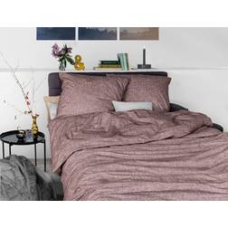 Irisette Mink Flausch Cotton 135x200 Melange Aubergine 8835-70 Housse de couette Violet (200x135cm)