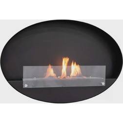 ScandiFlames Maryland Oval Wall Hanging Slim Fireplace
