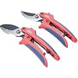 Spear & Jackson Cuttingset2 Garden Secateurs Gift Set Bypass Anvil Secateurs