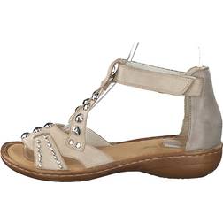 Rieker Zapatos Sandalias y Pantuflas - Beige/Marrón