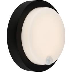 Briloner Udendørs LED-Væglampe Sensor Sort Vægarmatur