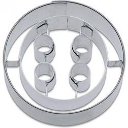 Städter Hus Prägling Button Form Cookie Cutter 5 cm Utstickare