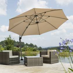 Schneider Schirme Ampelschirm Rhodos Rondo 350cm W x 350cm D