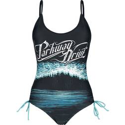 Parkway Drive EMP Signature Collection Swimsuit black blue white