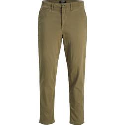 Jack & Jones Tapered Fit Chino Trousers - Green/Dusty Olive