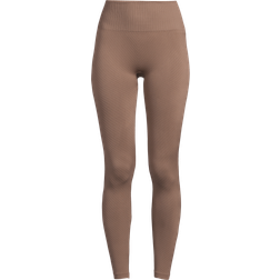 Casall Seamless Graphical Rib High Waist Tights - Ruskea