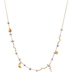 Maanesten Yolanda Necklace - Gold/Purple