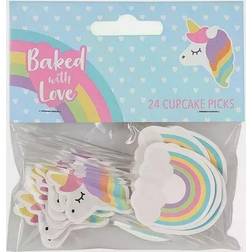 Unicorns and Rainbows Kakepynt