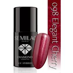 Semilac 098 elegant cherry uv hybrid nail polish 7ml