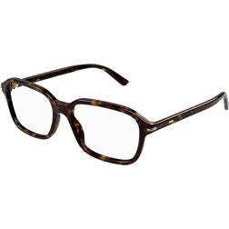 Gucci Tortoiseshell Square HAVANA-HAVANA-TRANSP UNI