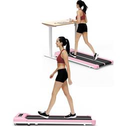 Bigzzia Under Desk Treadmill,Walking Pad with Bluetooth and LCD Monitor Pink 0-3 m