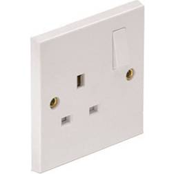 Wickes 13 Amp Single Plug White