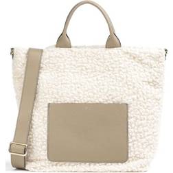 Abro Unisex Shopper Raquel Big Tasche, Elfenbein, Siena