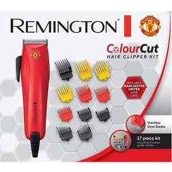 Remington Colour Cut Hair Clippers 9 Variable Trimming Combs Manchester United