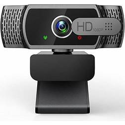 YIMONA Webcam for pc with microphone 1080p fhd webcam with privacy cover, plug and